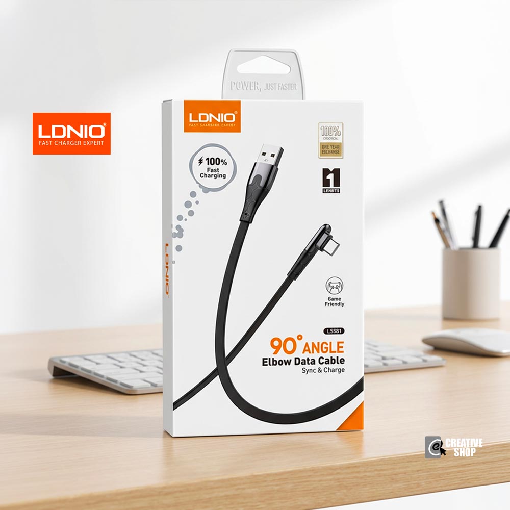 LDNIO 90° Angle Elbow Micro USB Cable