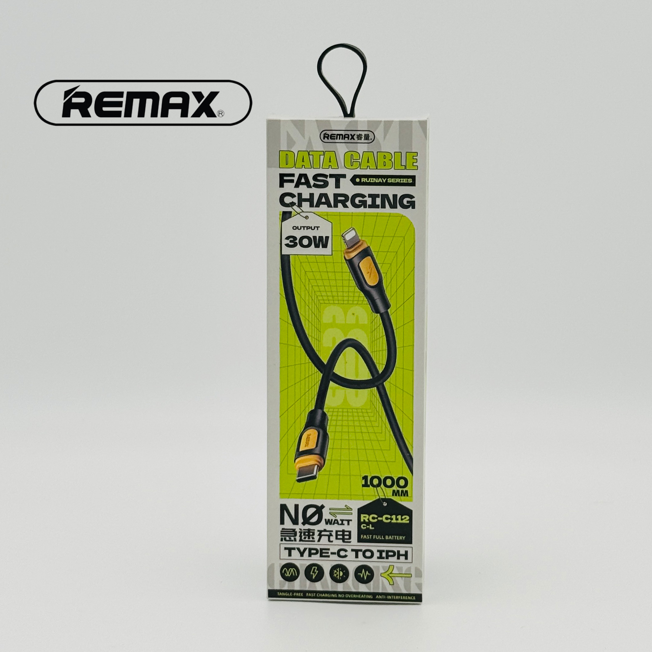 Remax RC‑C112 Type‑C to Lightning 30W Fast Charging Cable (1m)