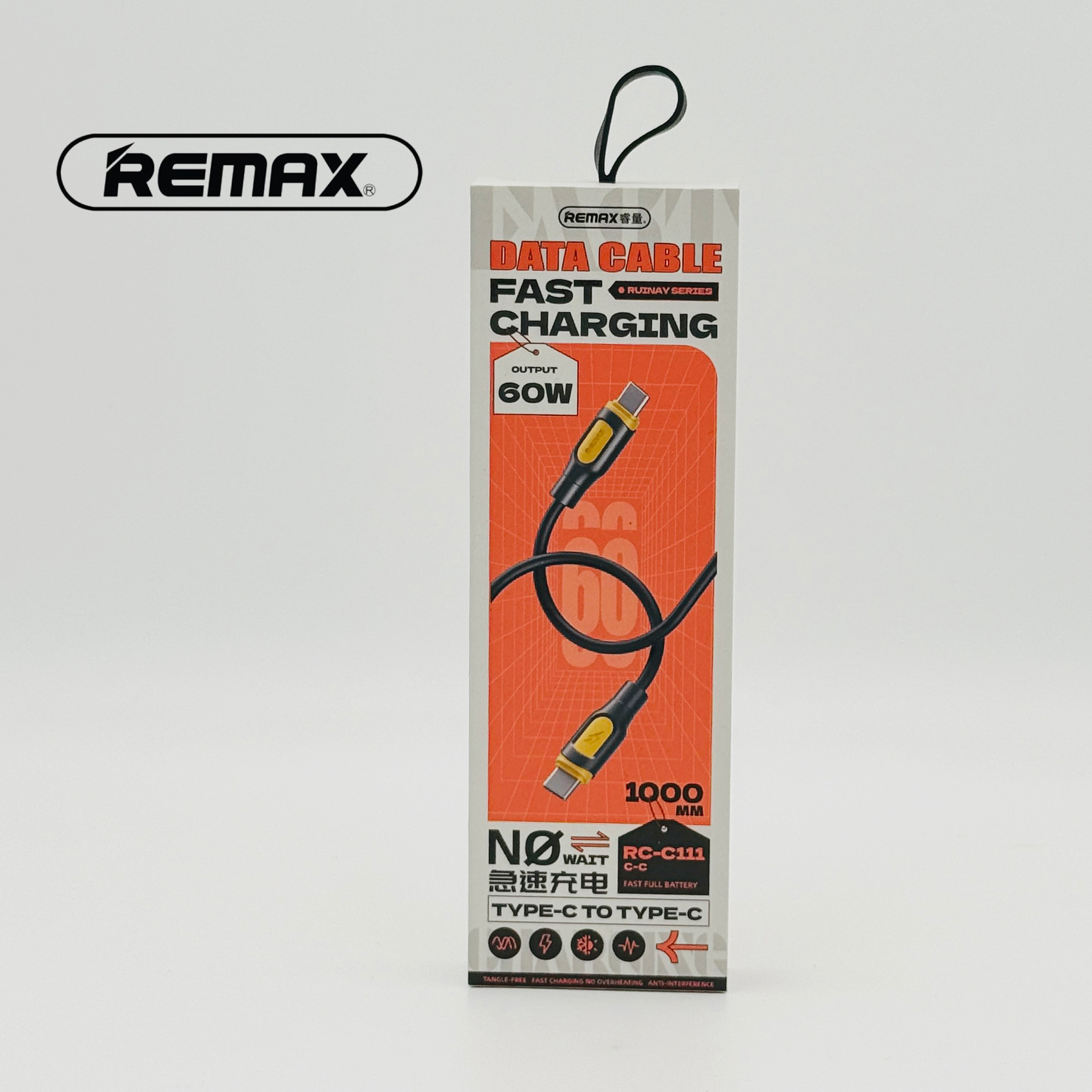 Remax RC‑C111 Type‑C to Type‑C 60W Fast Charging Cable (1m)