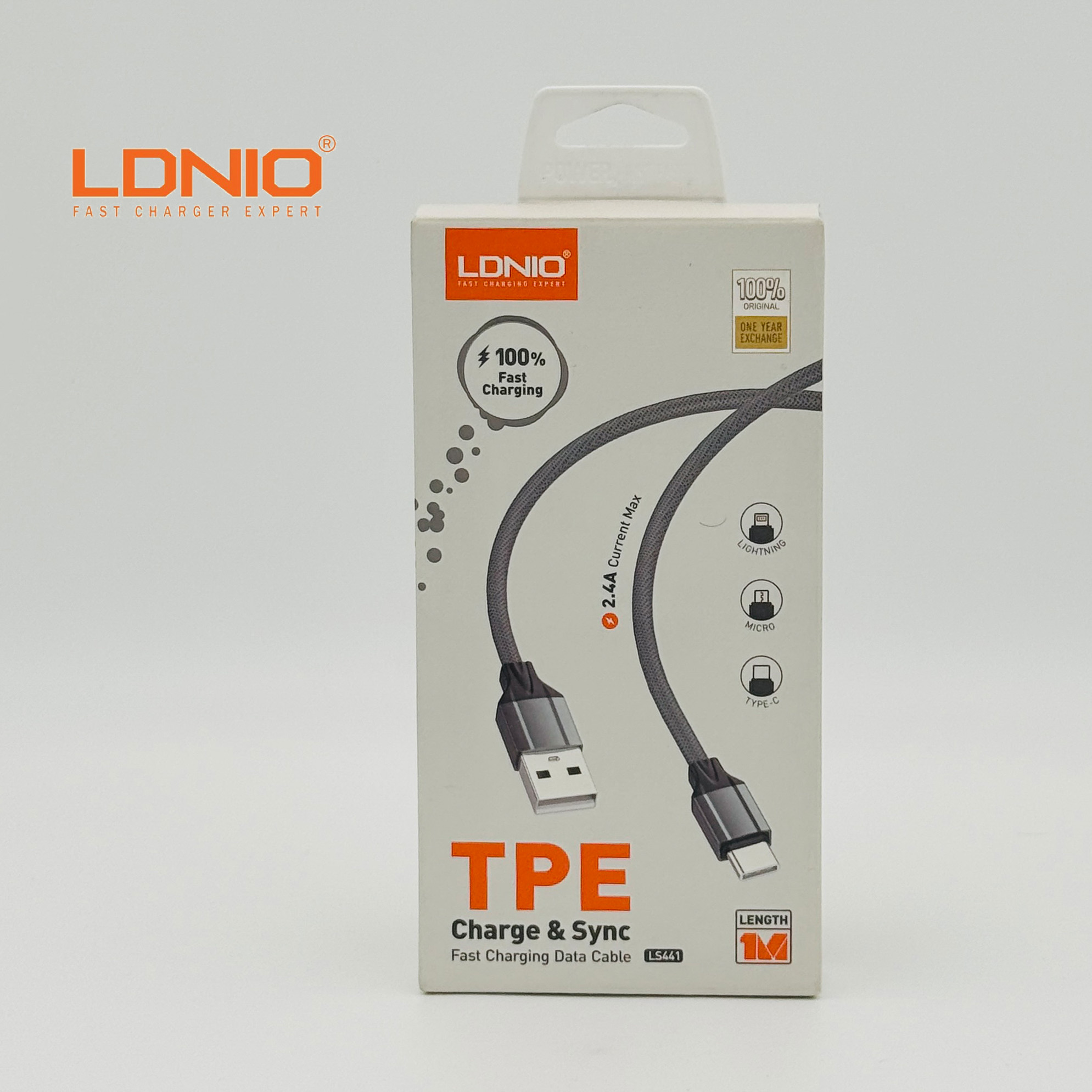 LDNIO TPE Fast Charging Lightning Cable