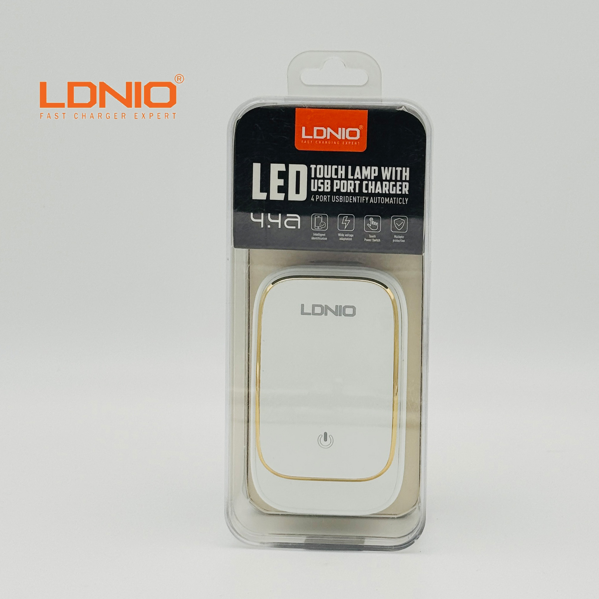 LDNIO LED Touch Lamp with 4 USB Port Charger